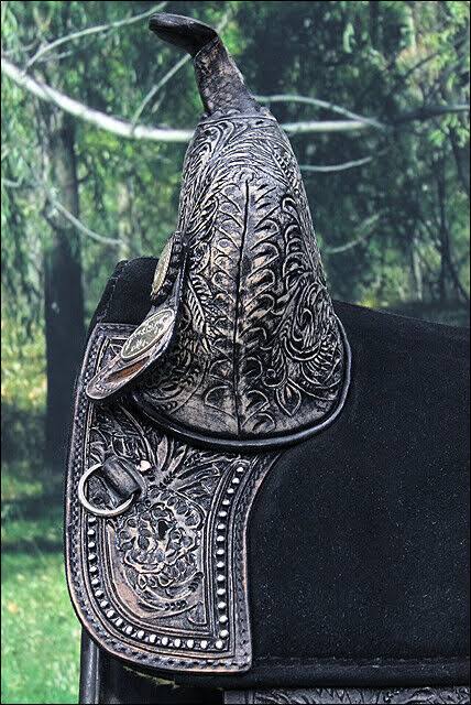 16 in Western Horse Saddle Treeless Trail Barrel Leather E17087