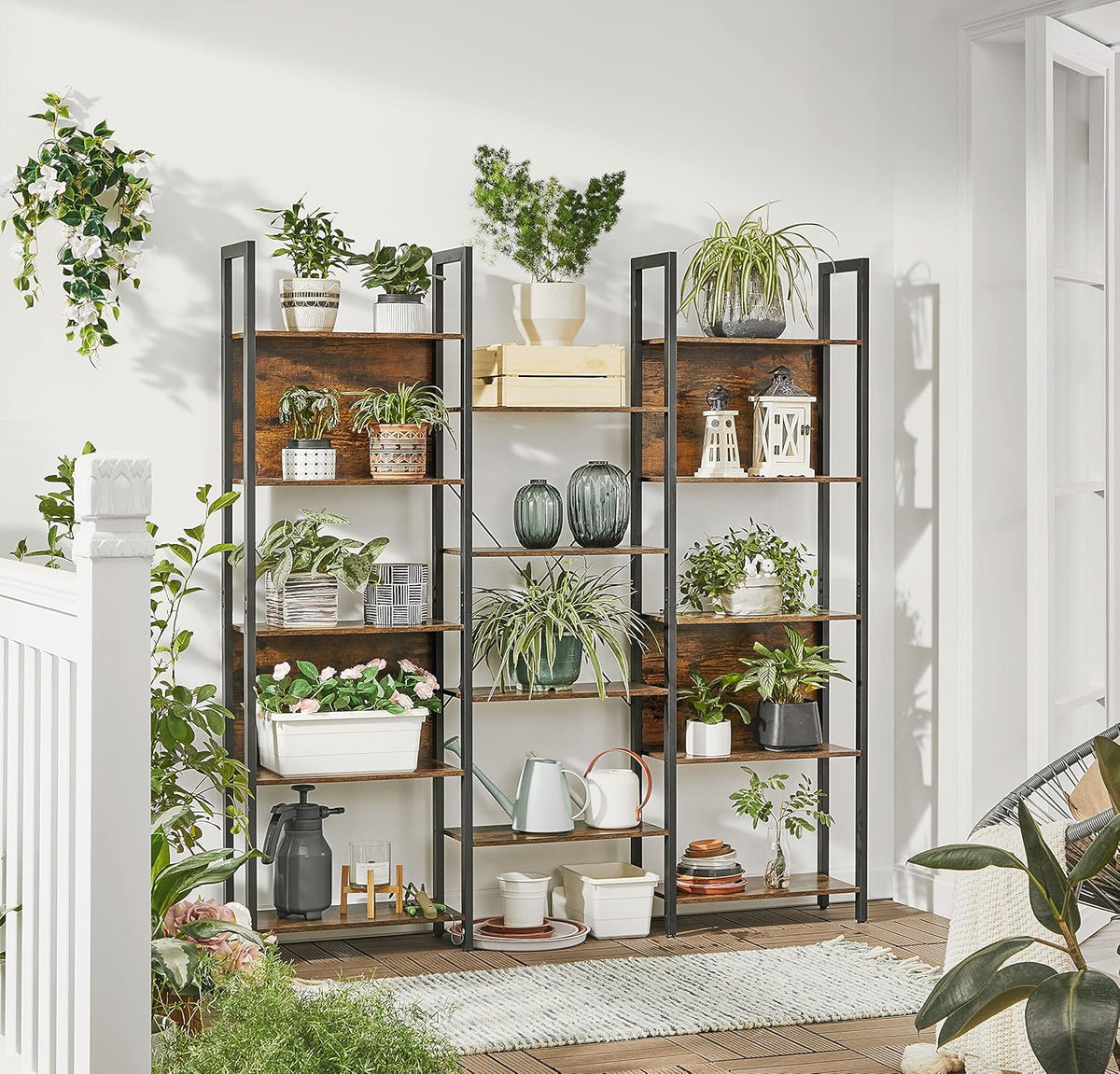5 Tier Bookshelf with 14 Storage Shelves C843
