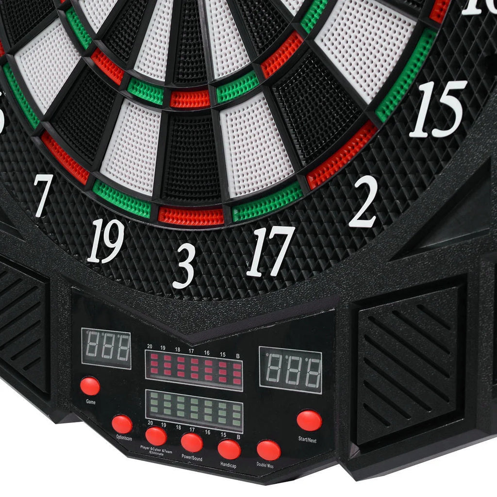 Electronic Dartboard Cabinet Set with 12 Darts Q63428