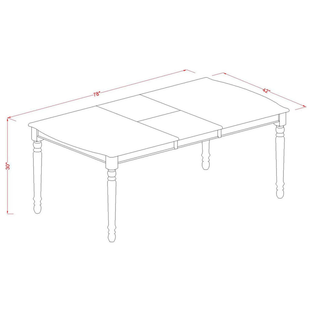 9 Piece Wood Dining Table Set M222