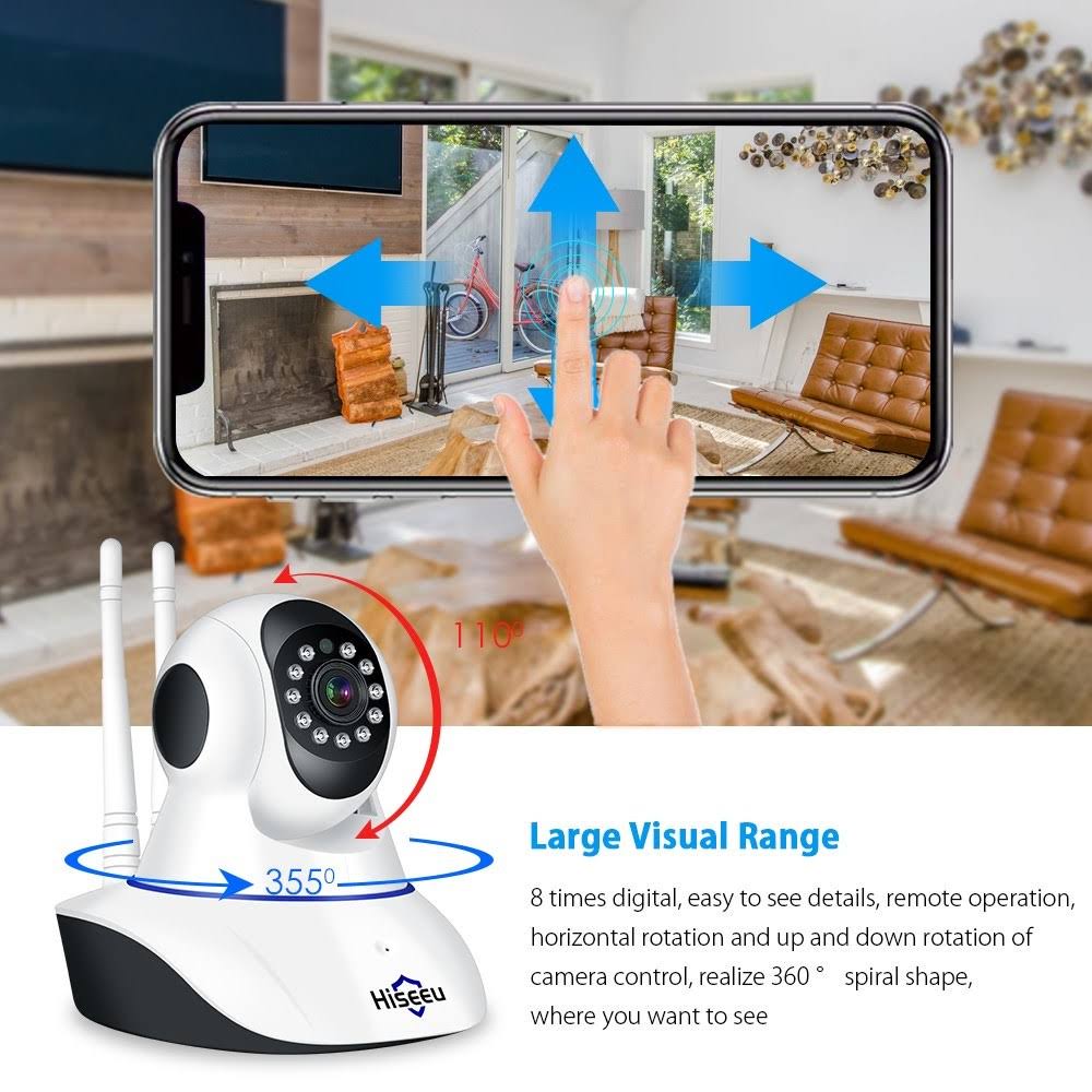 1080p Wireless WiFi Pan Tilt HD IP Camera J2526