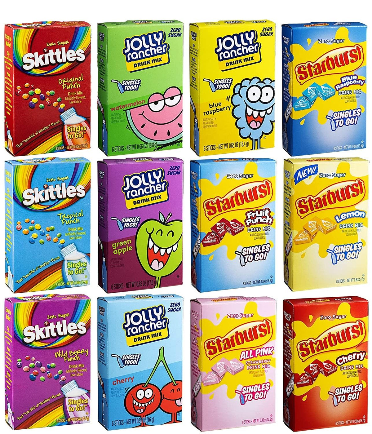 Sugar Free Water Enhancers Variety Pack of 12 U39356