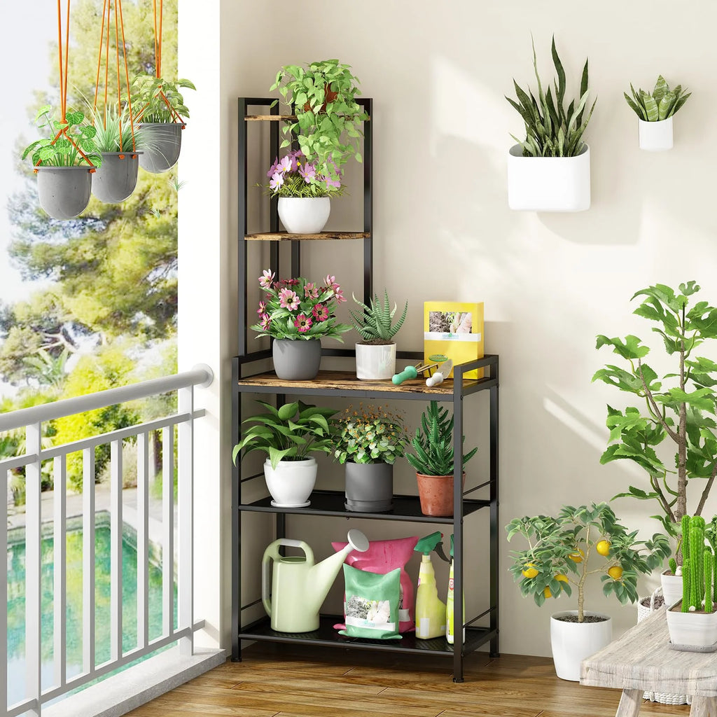 Black 5 Tier Corner Shelf P61947