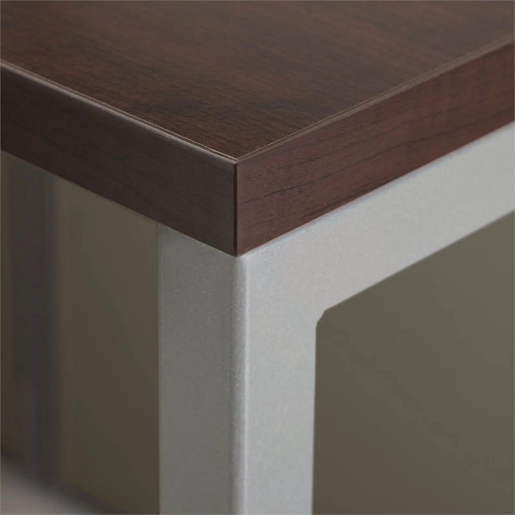 Cherry Two Person Straight Desk Office Suite B681829