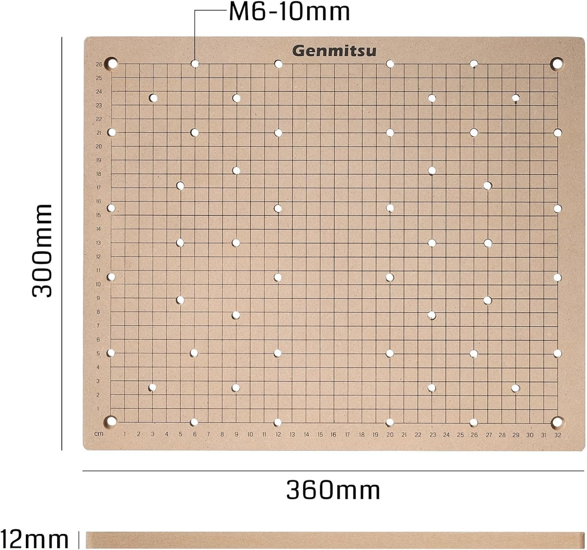 CNC Router Machine with Linear Guide & Ball Screw Motion, 360 x 300 x 12mm S744132