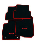 Black Carpet Floor Mat Set with Molded Edge and Non-Slip Back L113006