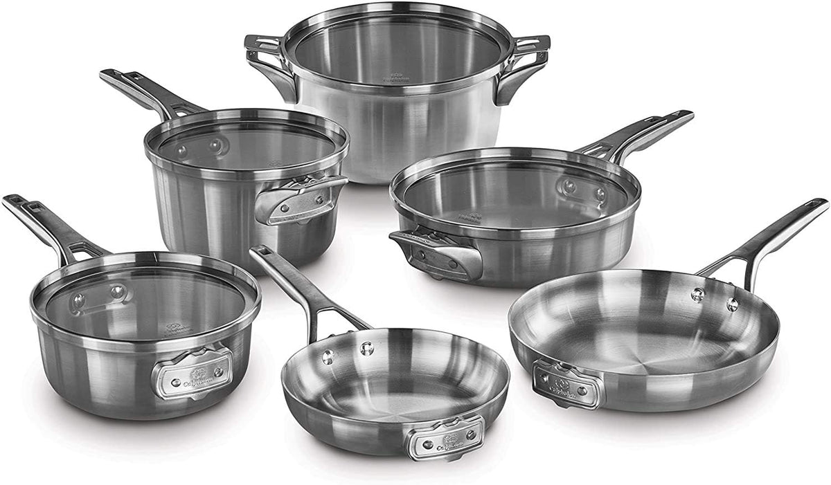 10-Piece Stainless Steel Cookware Set F55721