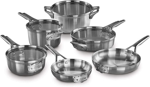 10-Piece Stainless Steel Cookware Set F55721