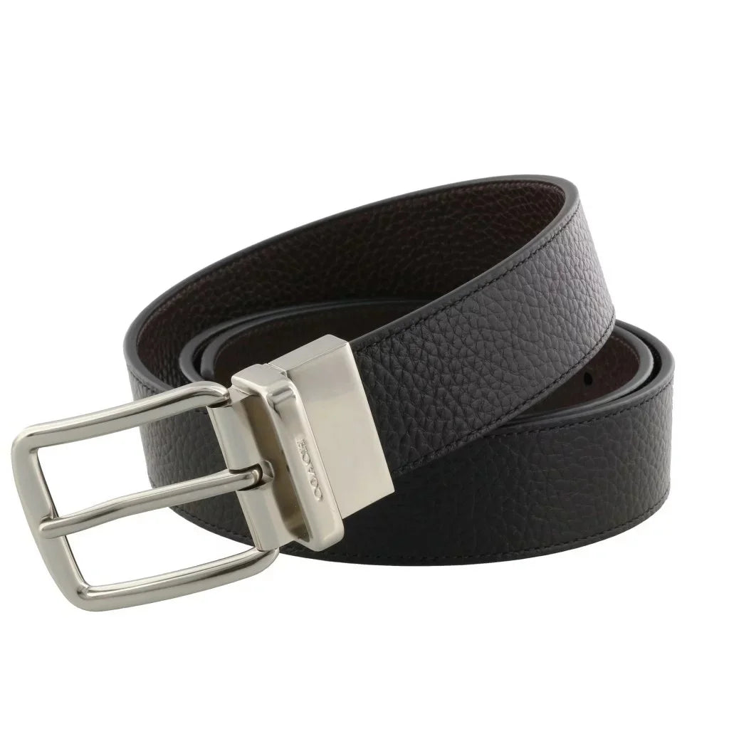Black Pebble Leather Belt S792198
