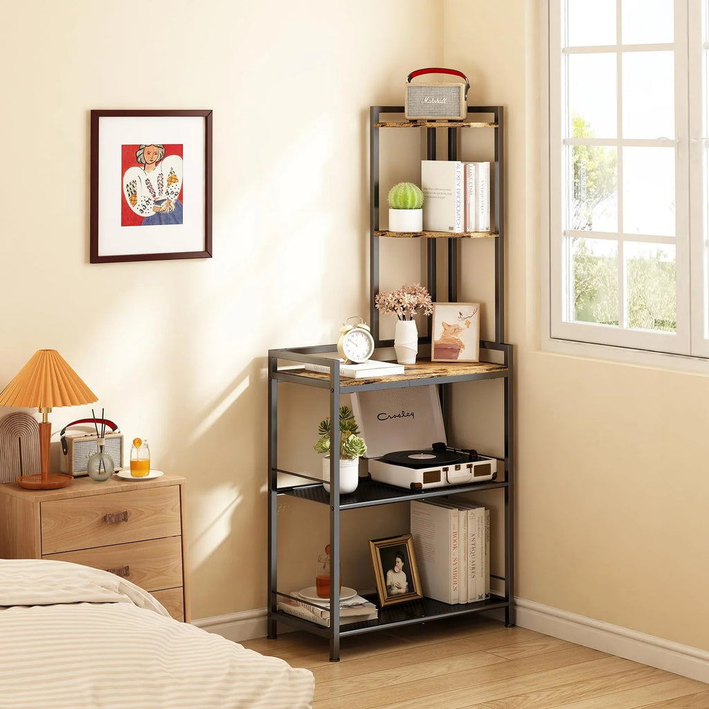 Black 5 Tier Corner Shelf P61947