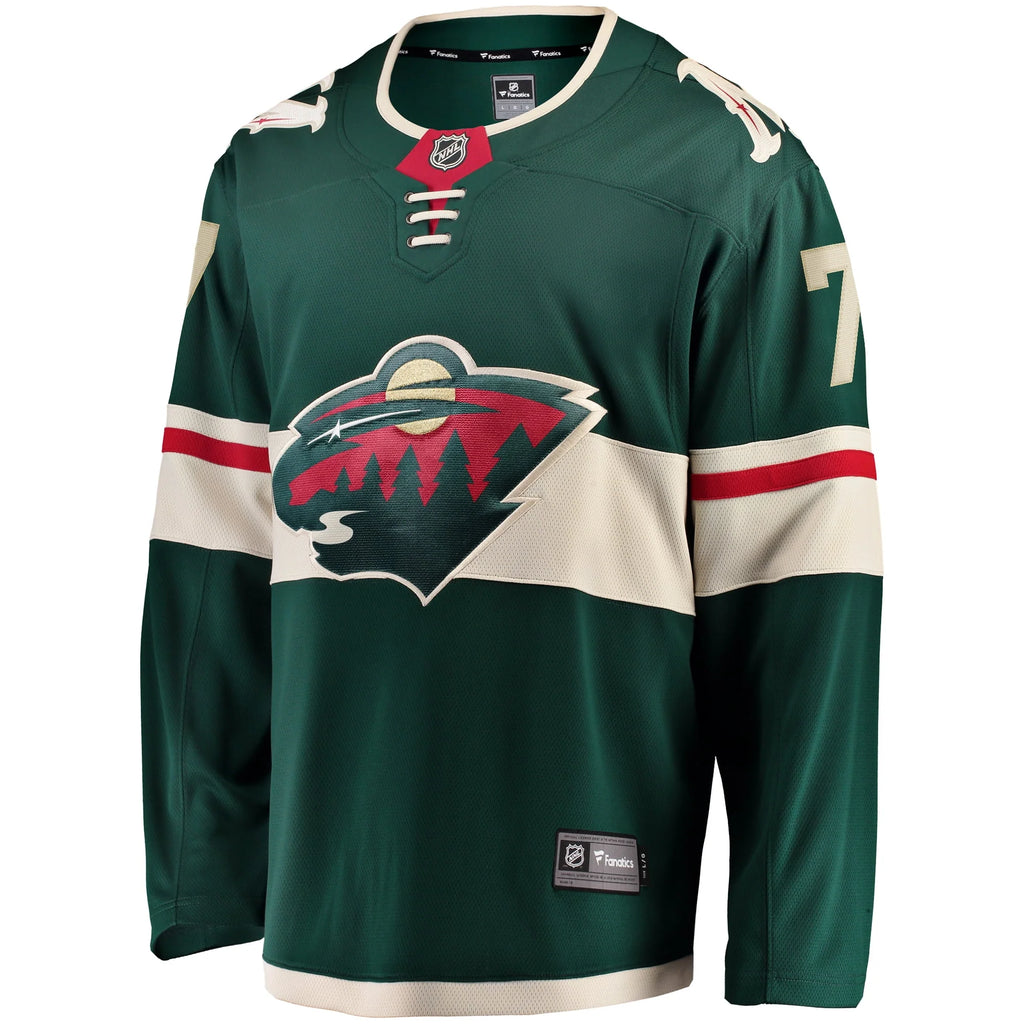 Men's Green Minnesota Wild Home Breakaway Player Jersey Y111508