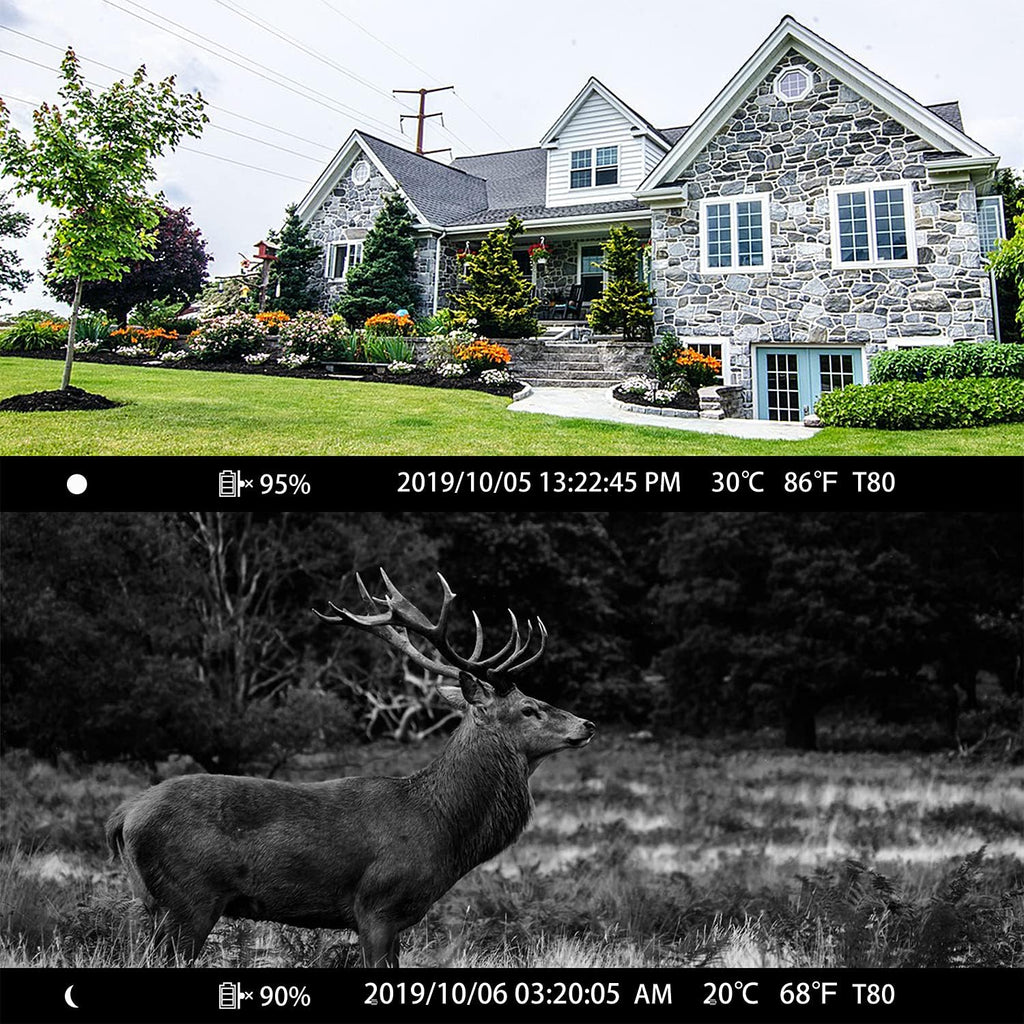 WiFi Bluetooth 1296P 20MP Hunting Game Camera Night Vision Waterproof IP66 R790807