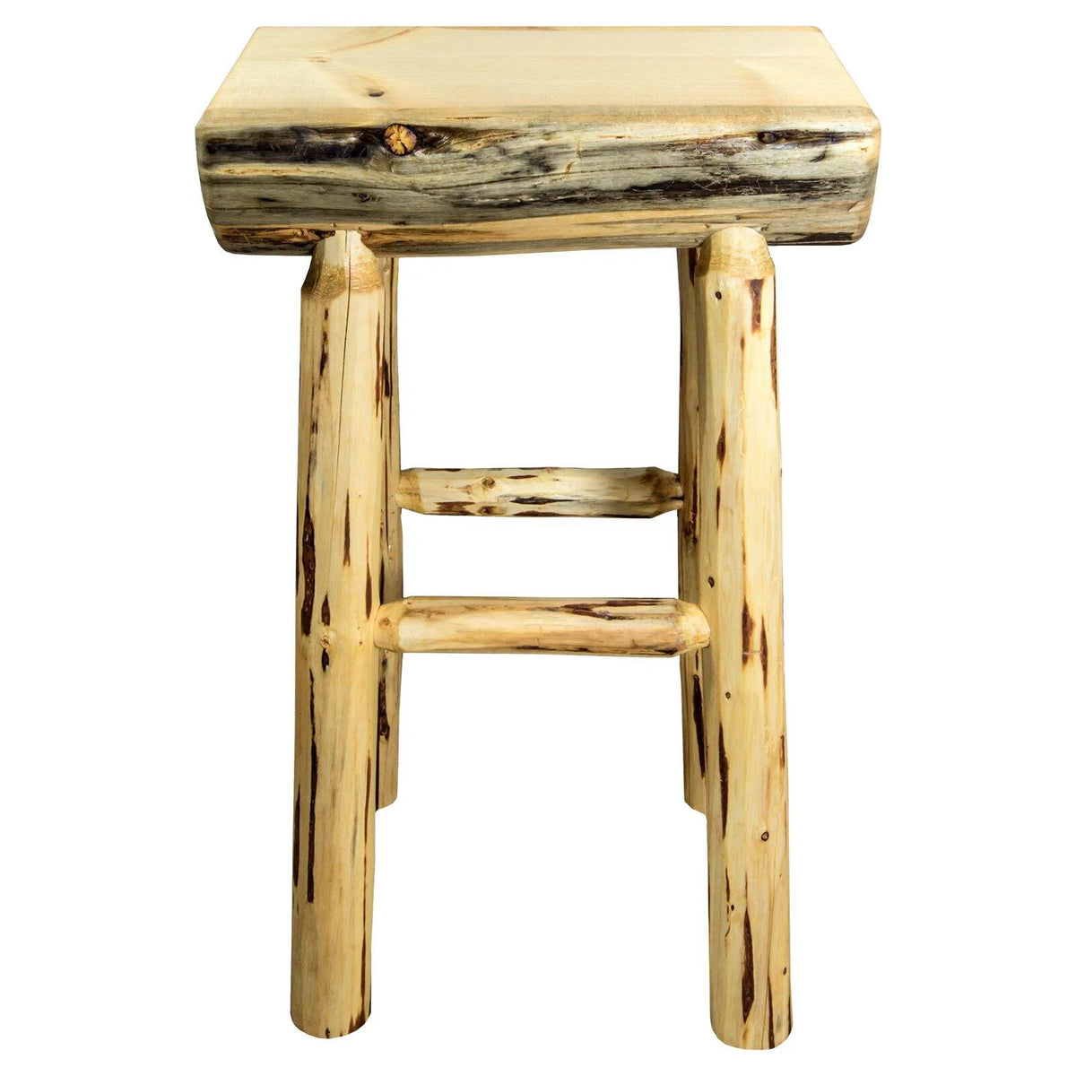 Montana 30 in. Half Log Bar Stool W8823