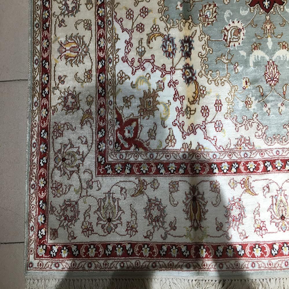 4ft x 6ft Handmade Silk Carpet N32457