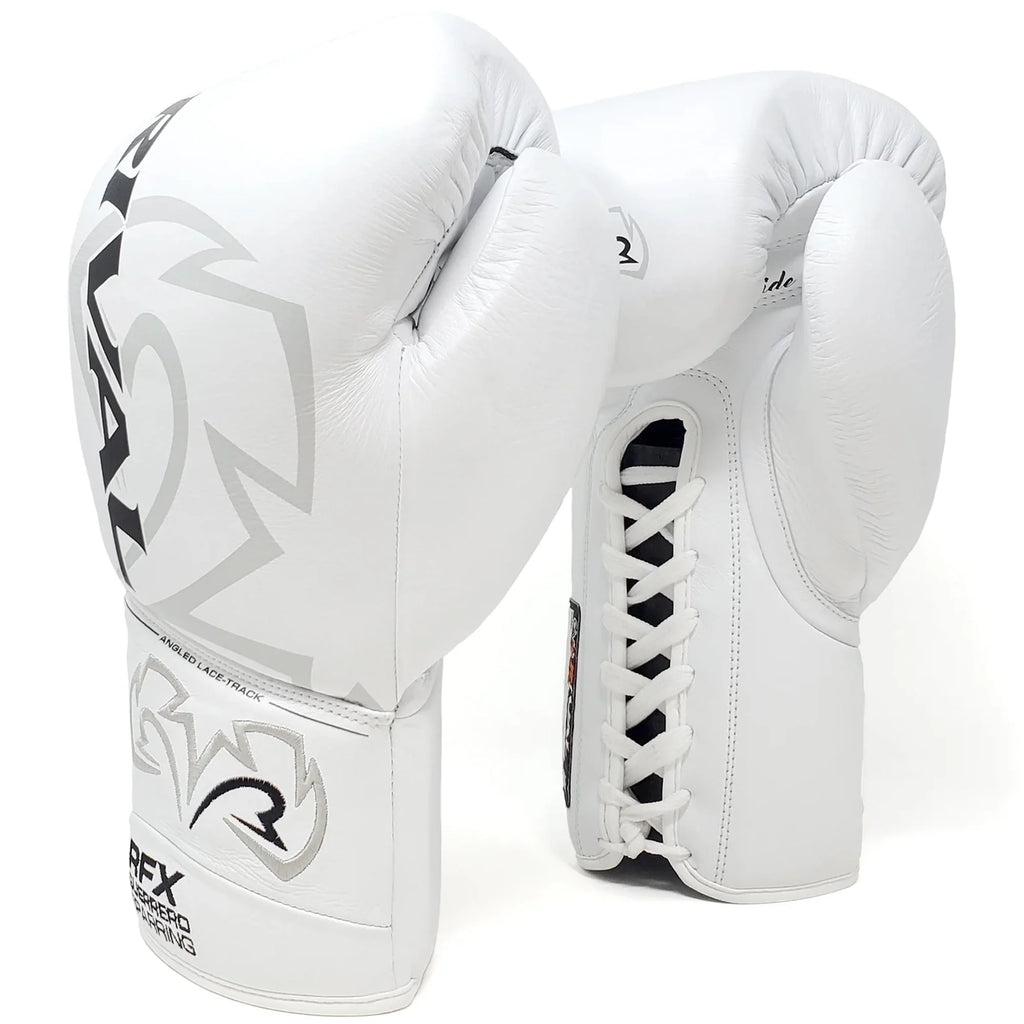 Red 12 oz Lace-Up Sparring Gloves Q4738