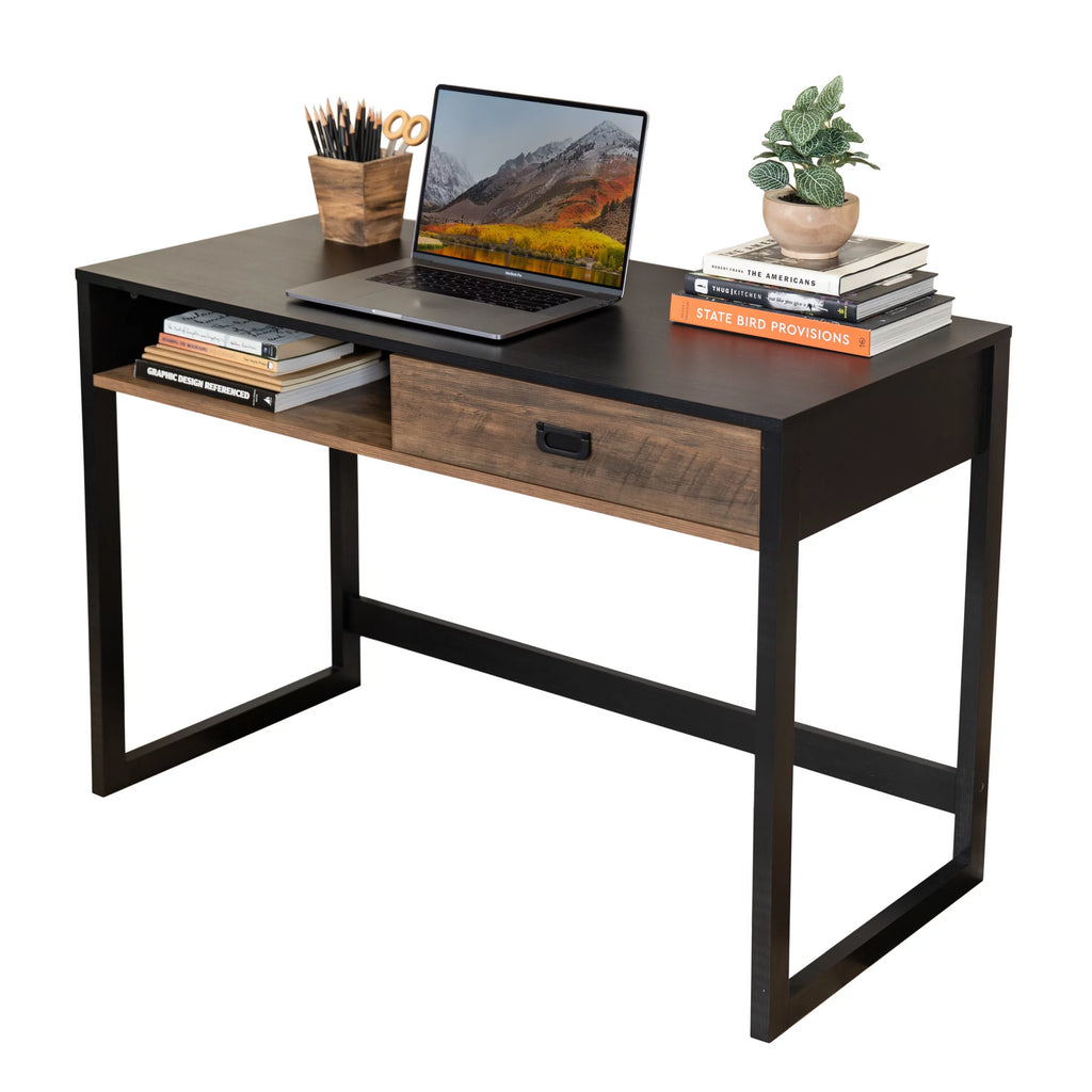 Contemporary Studio Workstation Desk with Drawer G998