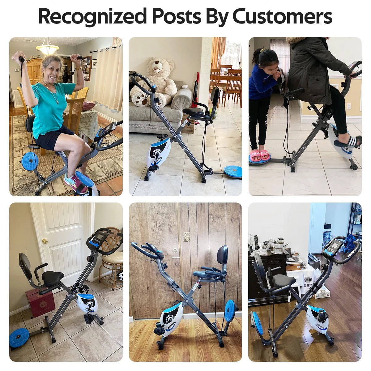 Folding Exercise Bike 300 lbs H966