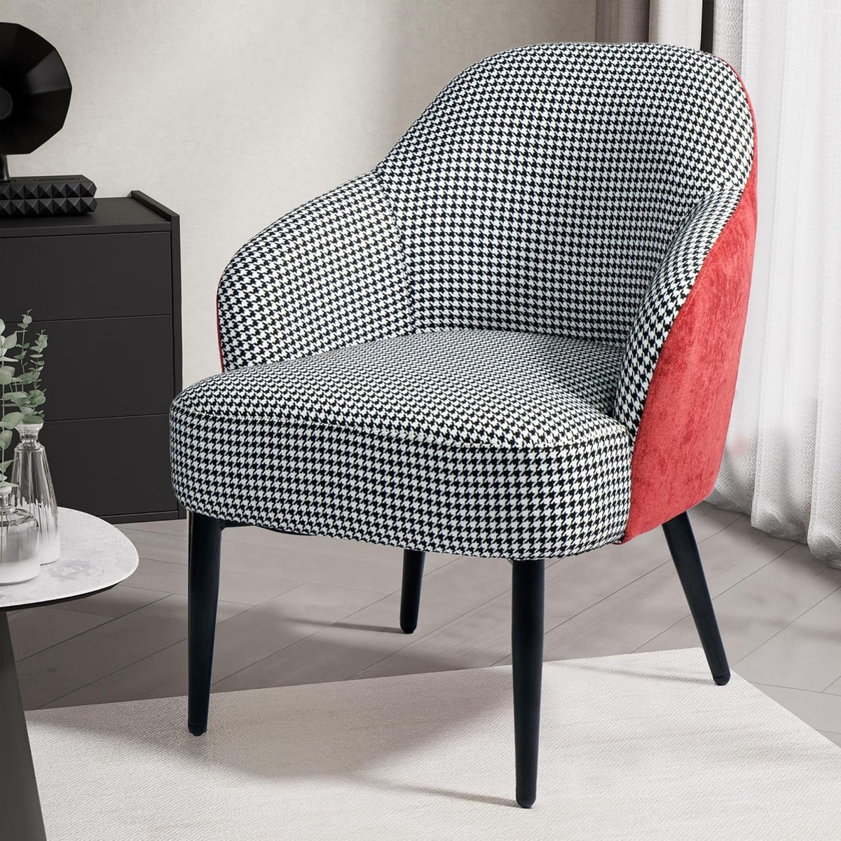 Houndstooth Upholstered Accent Chair N724