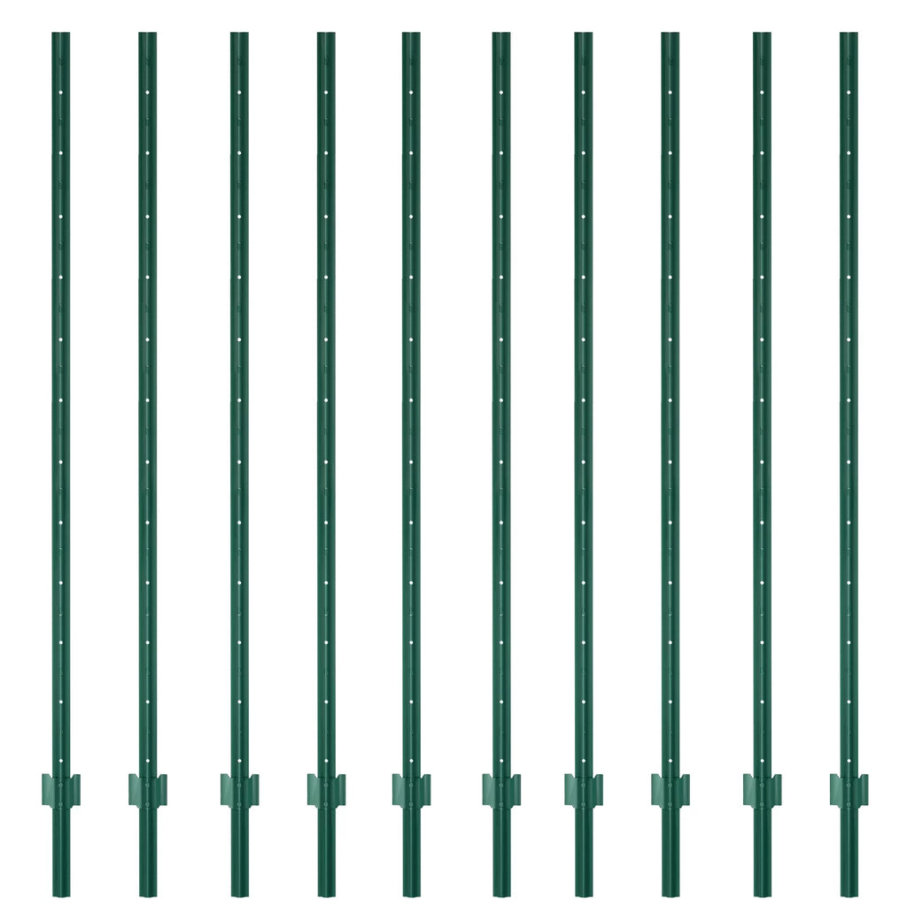 7 Feet Metal Fence Post Pack of 10 B140465