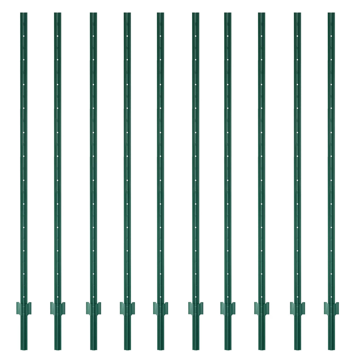 7 Feet Metal Fence Post Pack of 10 B140465