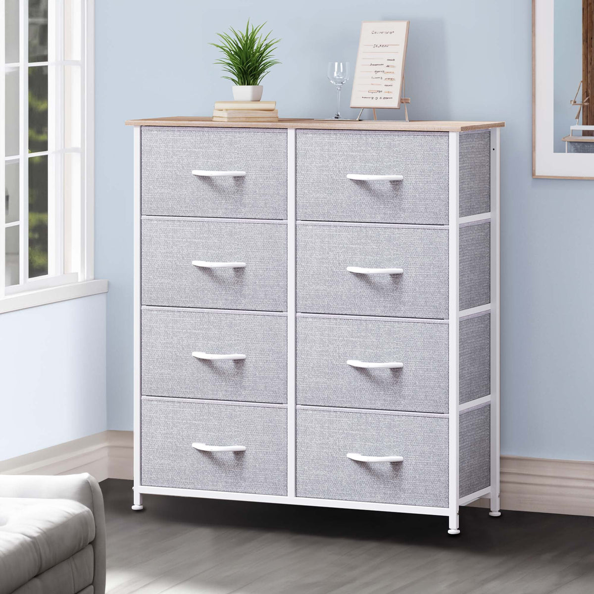 8 Drawer Fabric Storage Dresser V32594