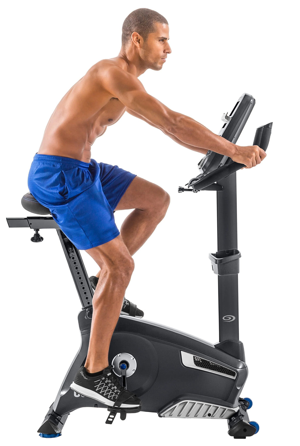 Upright Exercise Bike with Bluetooth Connectivity and 25 Levels of Resistance L77610