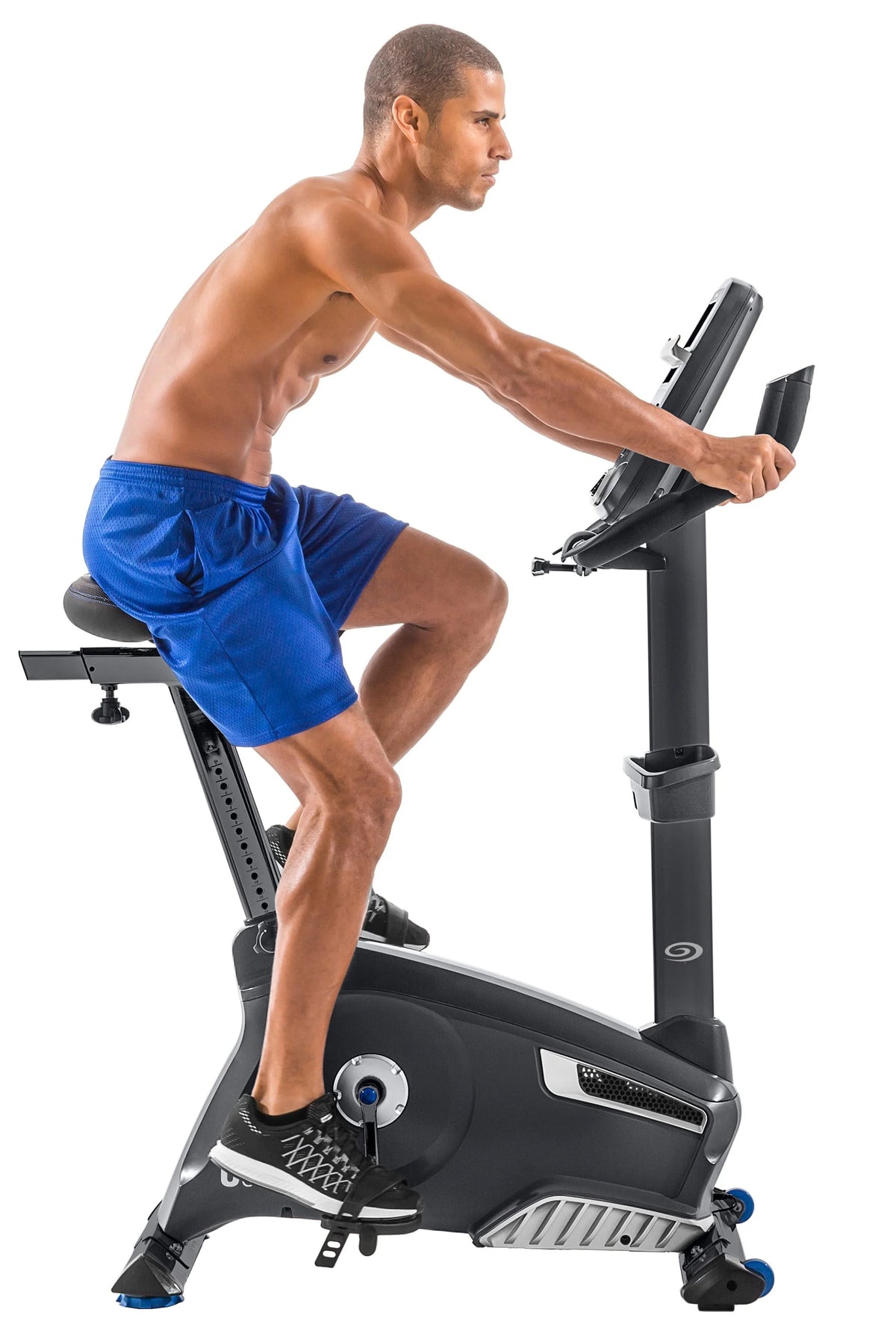 Upright Exercise Bike with Bluetooth Connectivity and 25 Levels of Resistance L77610