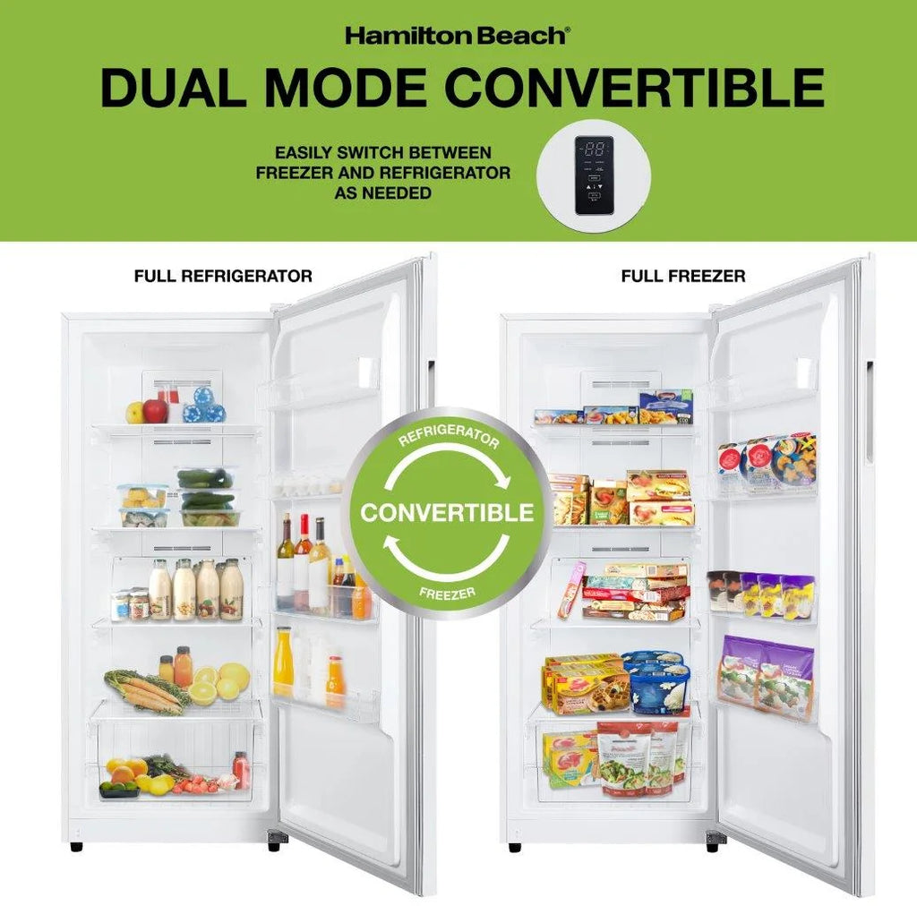 14 Cu. ft. Upright Convertible Freezer and Refrigerator White J371