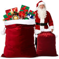 2 Pcs Velvet Christmas Santa Bags with Drawstring I163985