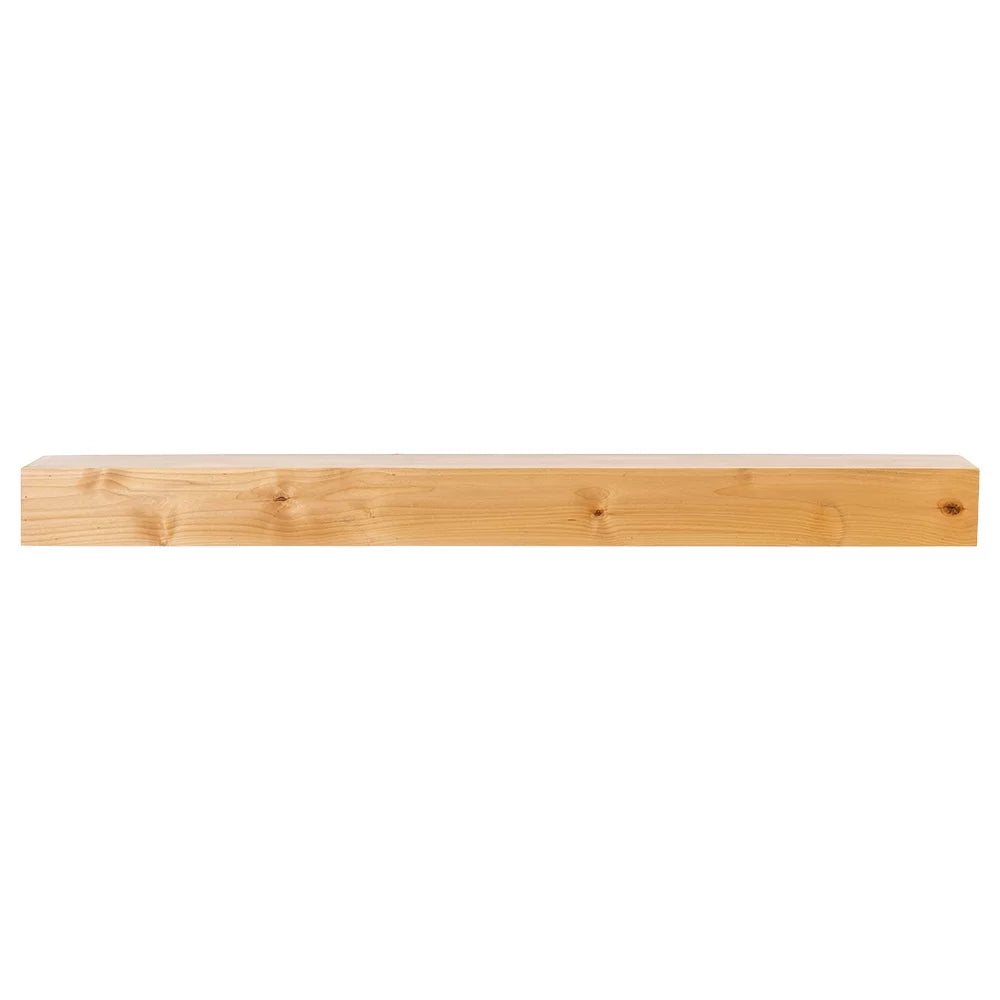 60 inch Floating Alder Wood Fireplace Mantel Shelf S8581