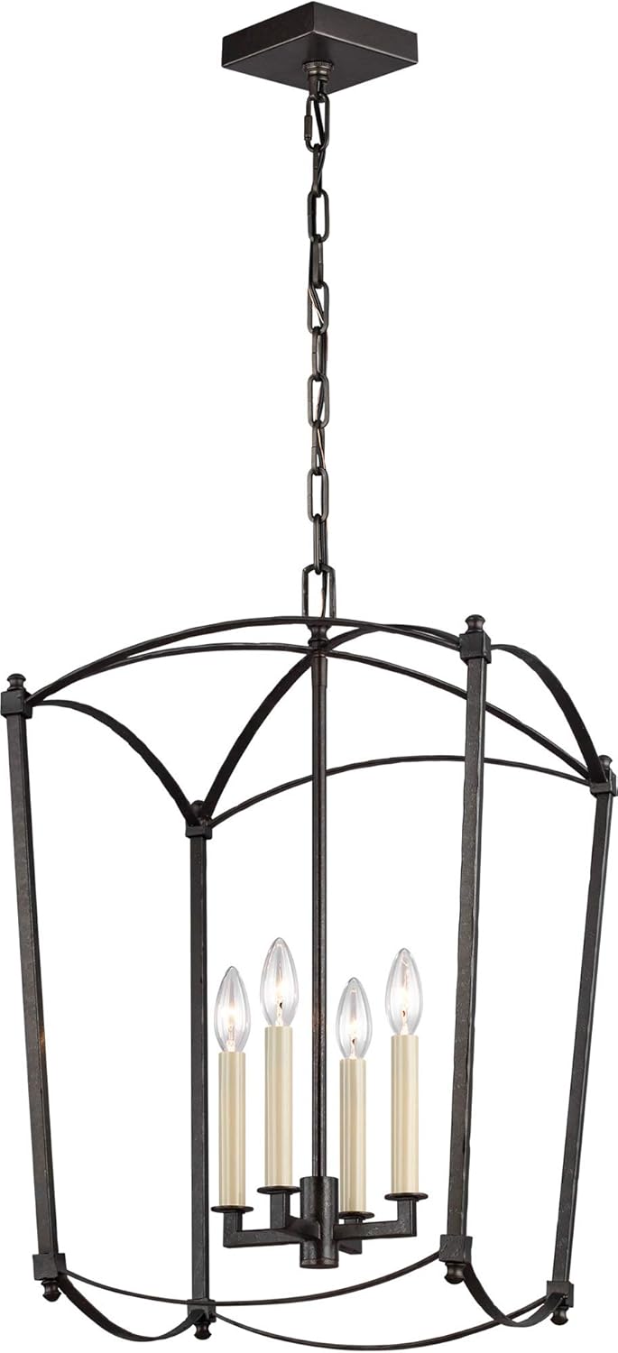 8-Light Antique Guild Candle Chandelier F4218