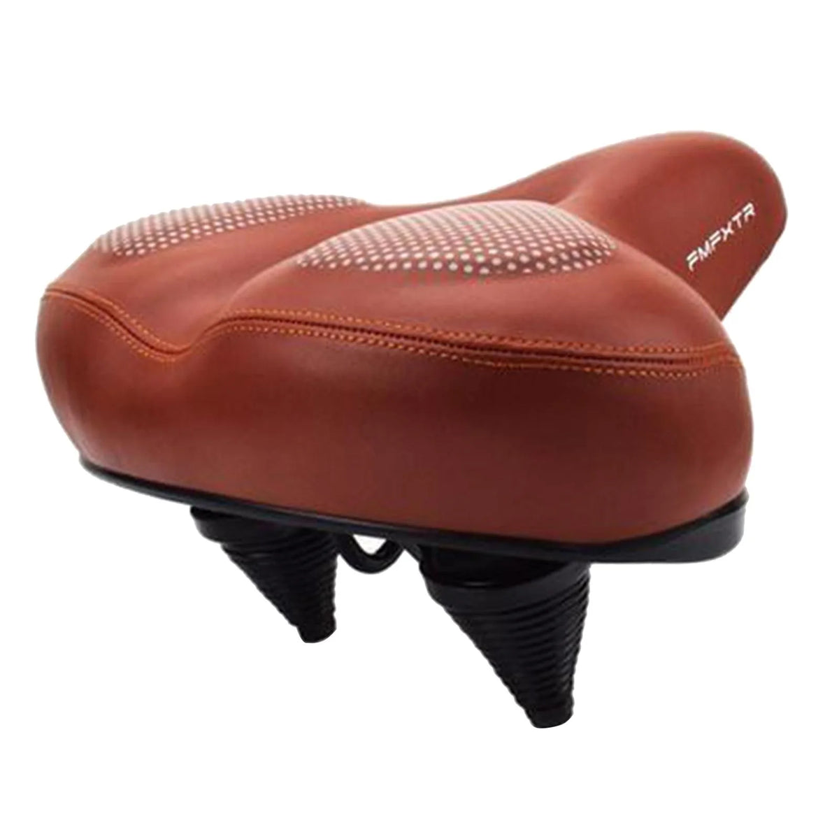 Brown Gel Waterproof Bike Seat Cushion with Taillight H83641