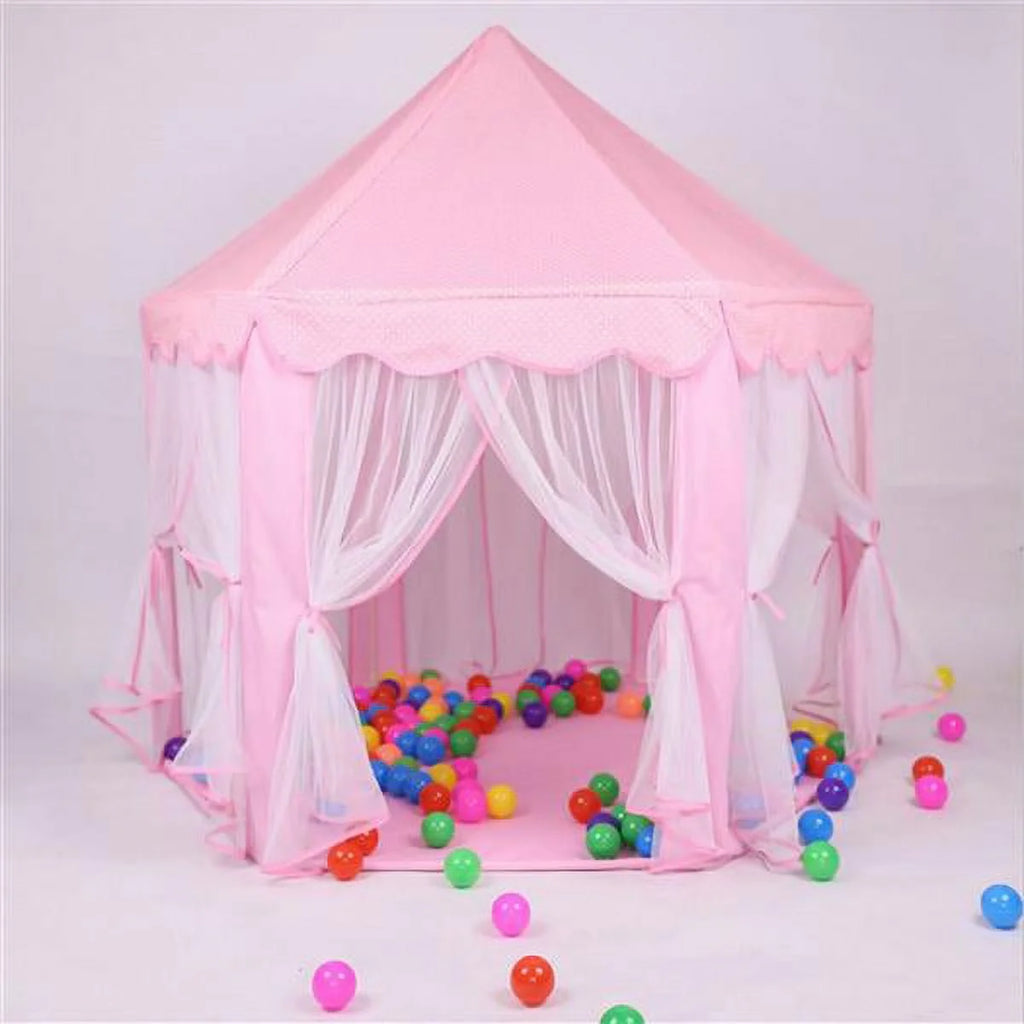 Princess Tent Large Playhouse Kids Castle Play Tent with Led Lamps V8012