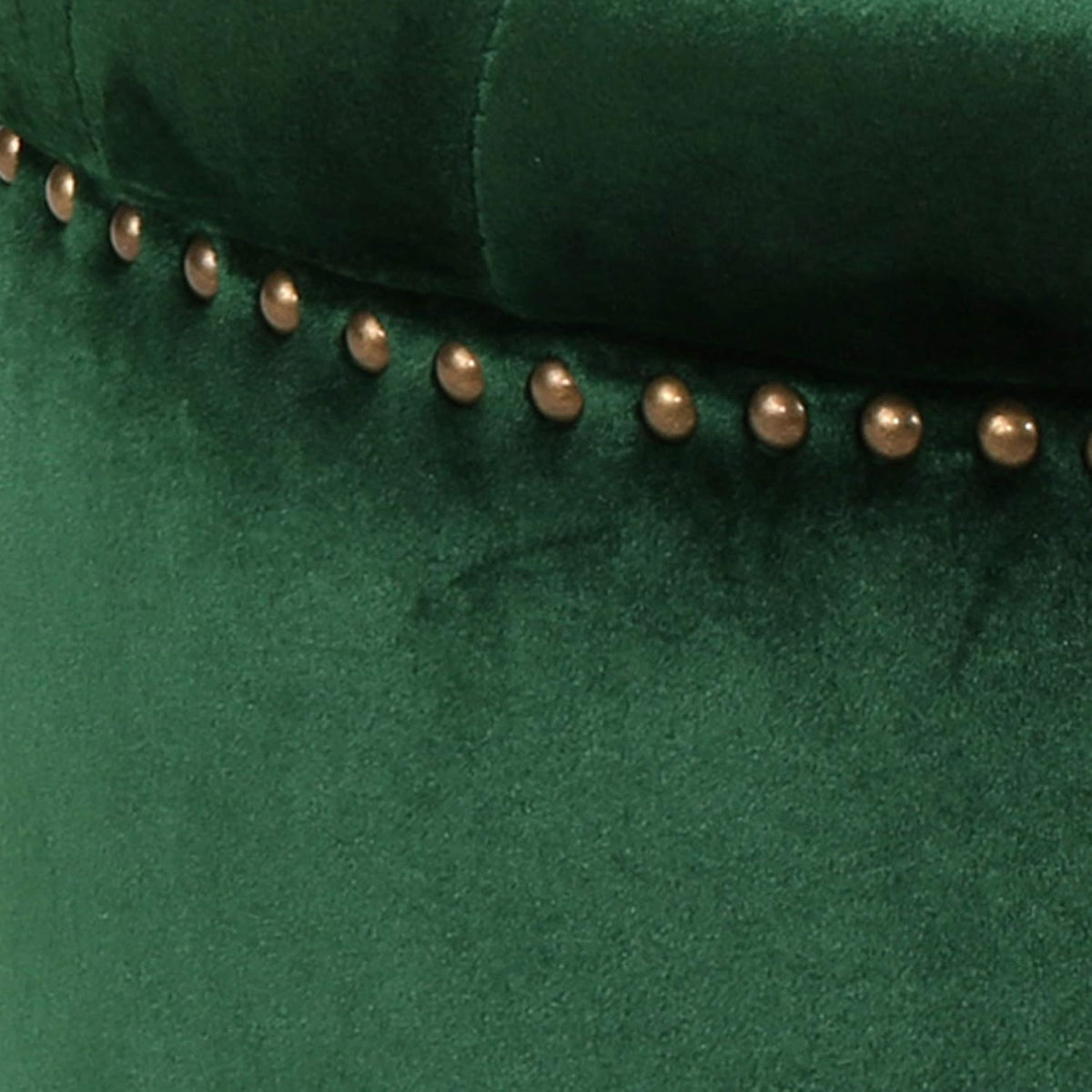 Emerald Velvet Tufted Ottoman U5819