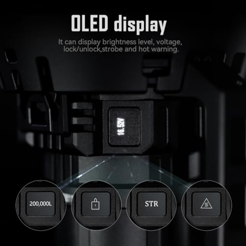 200,000 Lumens Rechargeable Flashlight W3595