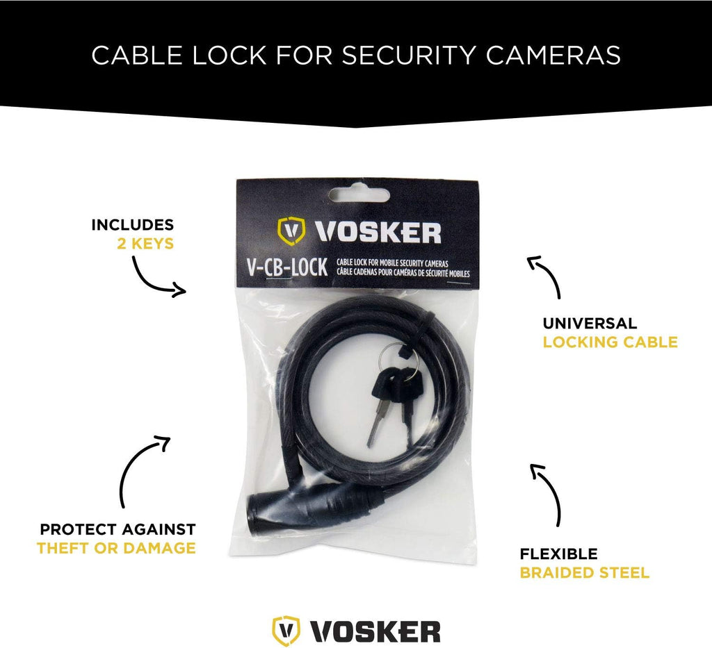Security Cable Lock with 2 Keys, Braided Steel, 6 Feet O194