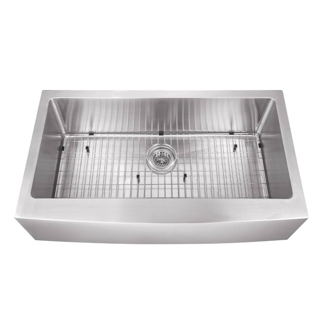 Undermount 35-7/8x22 Apron Front 16 Ga. Stainless Steel Kitchen Sink T45464