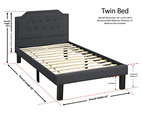 Twin Brown Bed X247