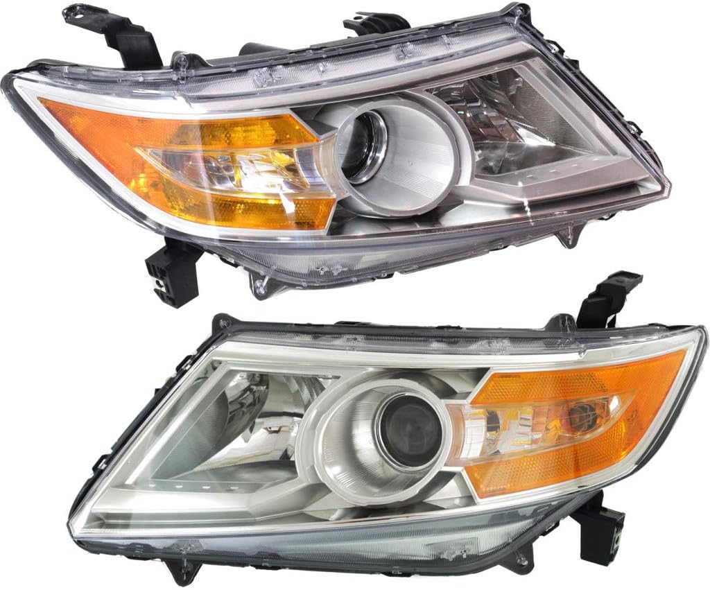 Headlight Assembly Pair for Honda Odyssey 2011 2012 2013 C72383