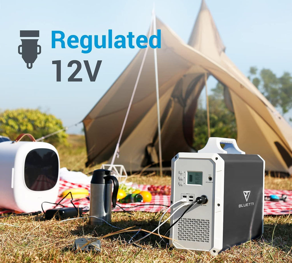 Portable Power Station 1200Wh 1000W Solar Generator with 2x110V AC Outlets O495