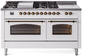 White Dual Fuel Natural Gas Range T449