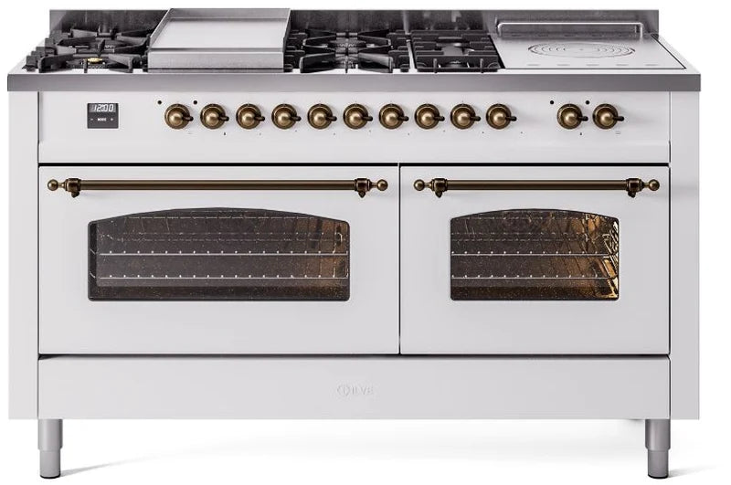 White Dual Fuel Natural Gas Range T449