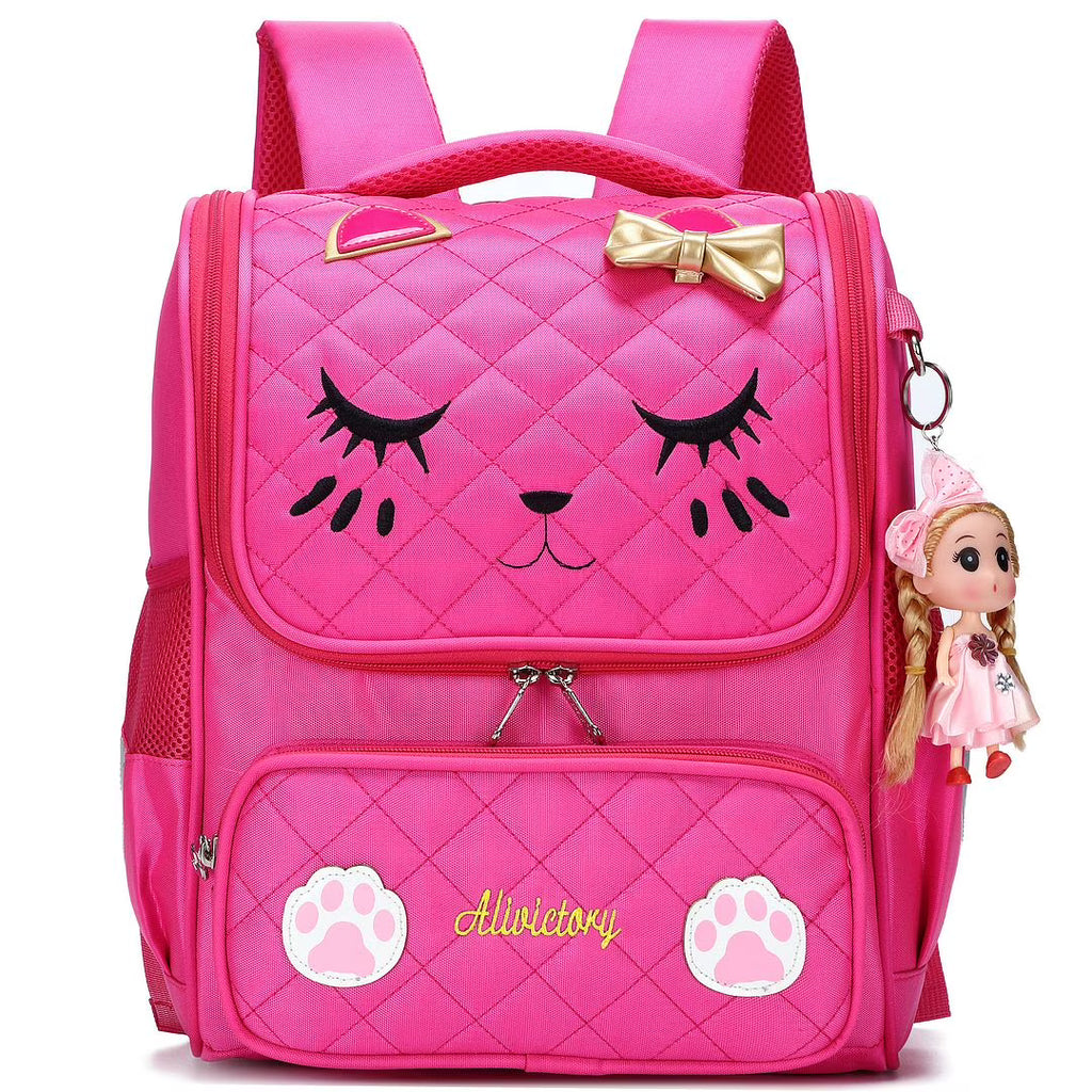 Rose Red Waterproof Kids Backpack R95247