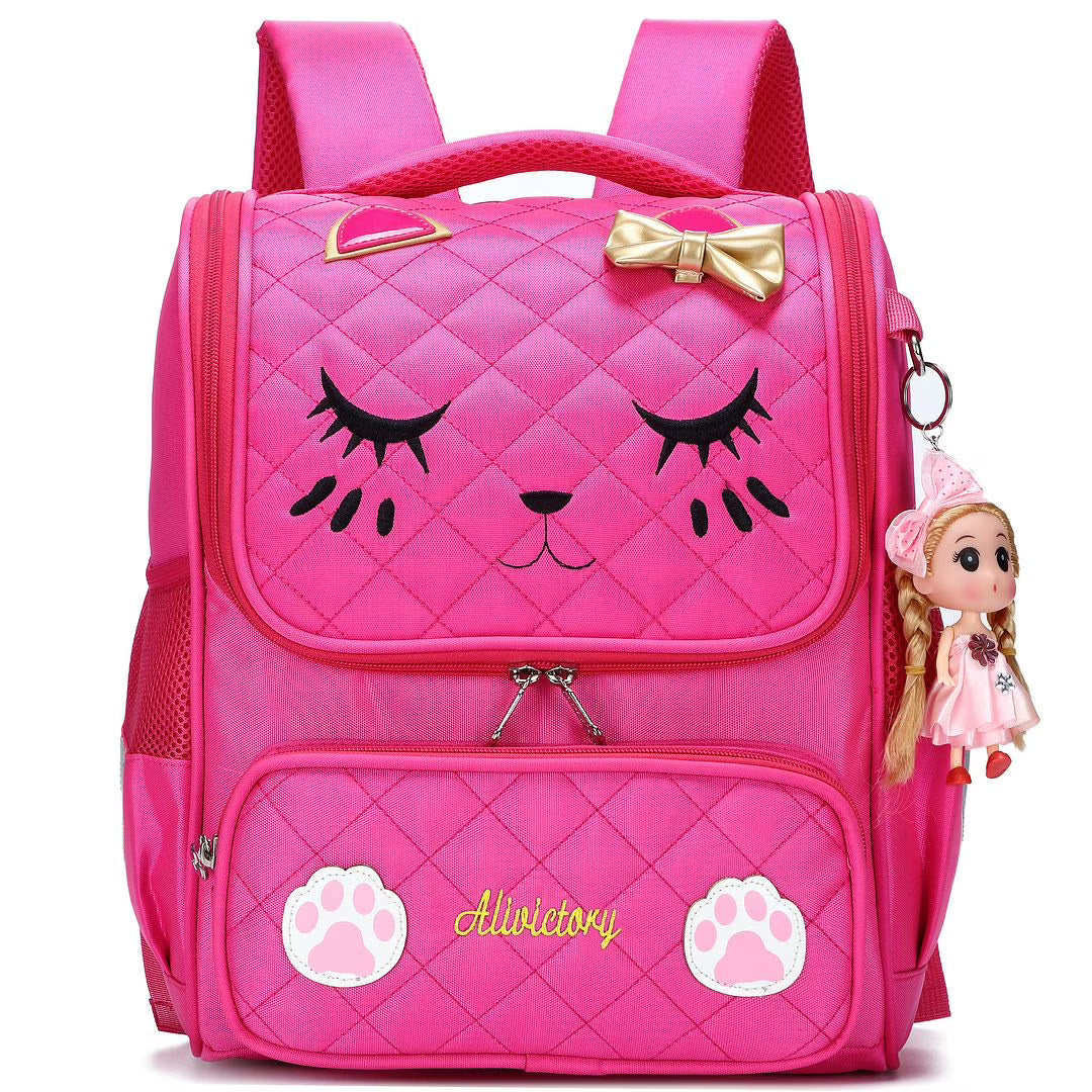 Rose Red Waterproof Kids Backpack R95247