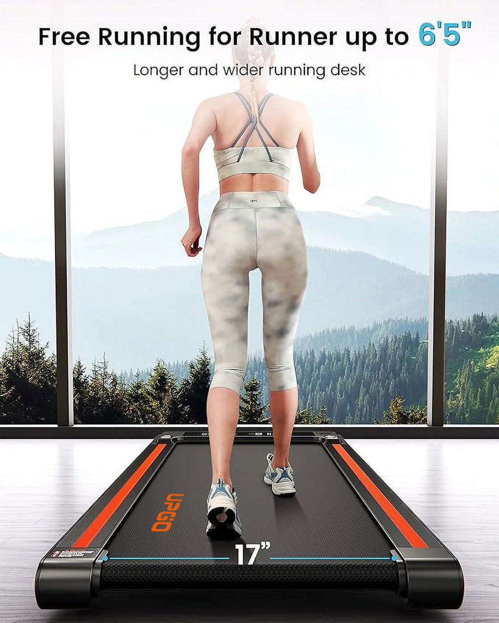 2.5HP Walking Pad Treadmill with Remote Control H6304