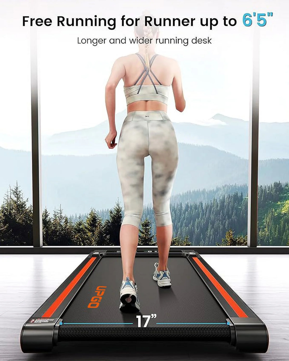 2.5HP Walking Pad Treadmill with Remote Control H6304