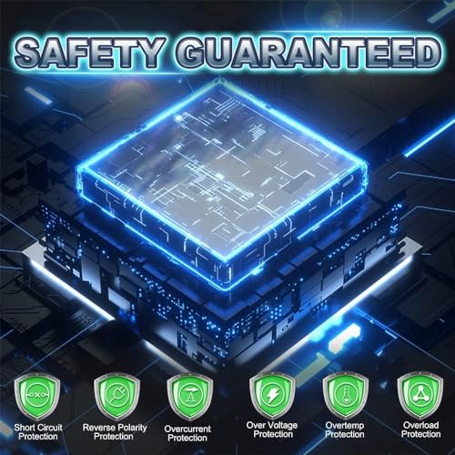 1000 Watt Car Power Inverter 12V to 110V/120V AC with LCD Display Dual AC Outlets Dual USB Black E3777