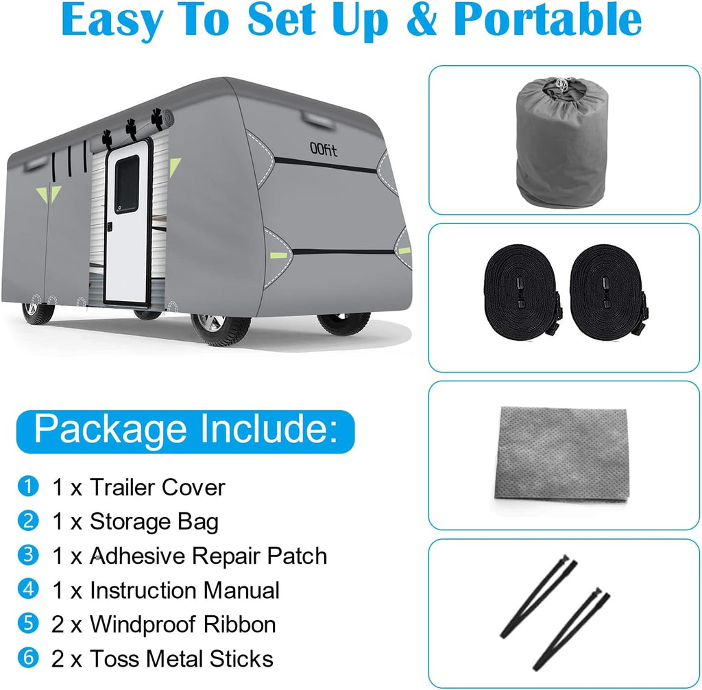 Upgraded 5-ply Class C RV Cover Fits 23'-26' RVs J352347