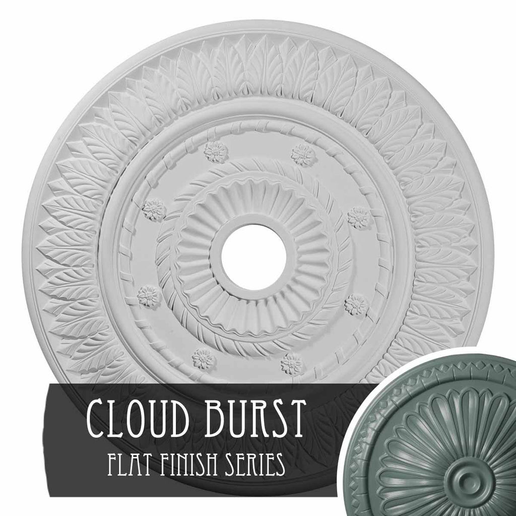 26 3/4x22OD x 3 5/8x22ID x 1 1/8x22P Leaf Ceiling Medallion F5780