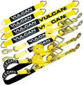Axle Tie Down Kit with Axle Straps and Snap Hook Ratchet Straps Q749